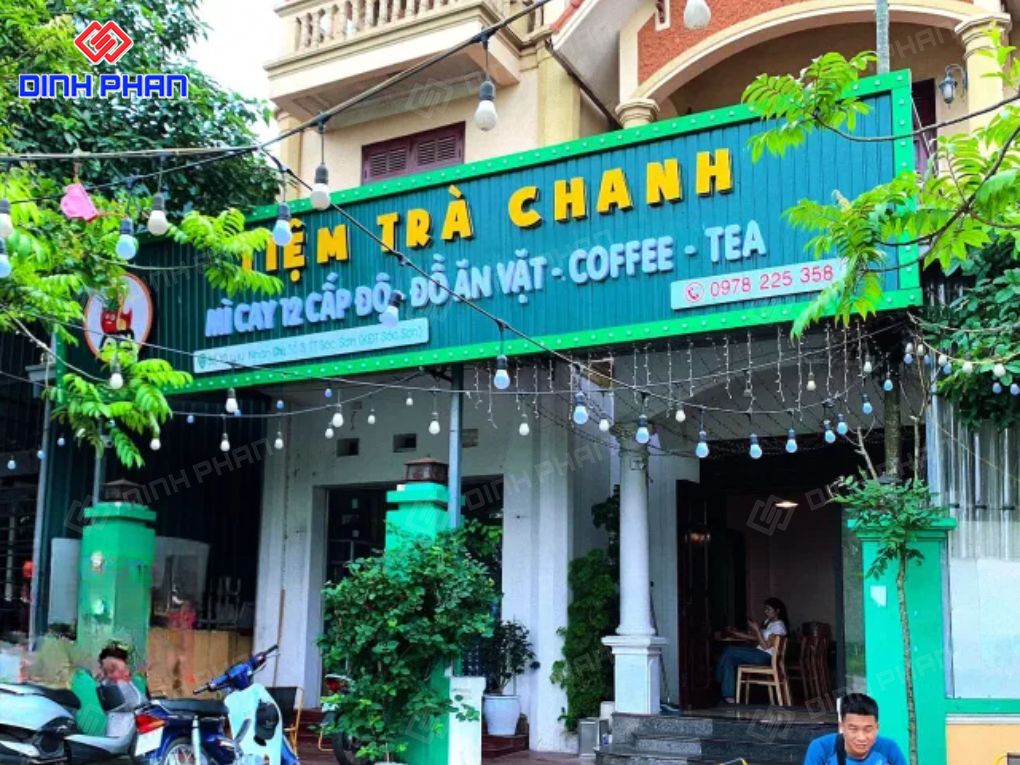 Bảng hiệu trà chanh