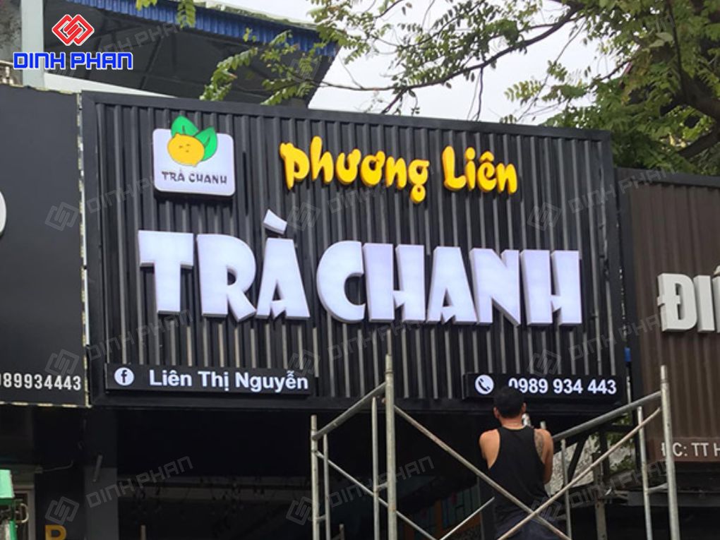 Bảng hiệu trà chanh