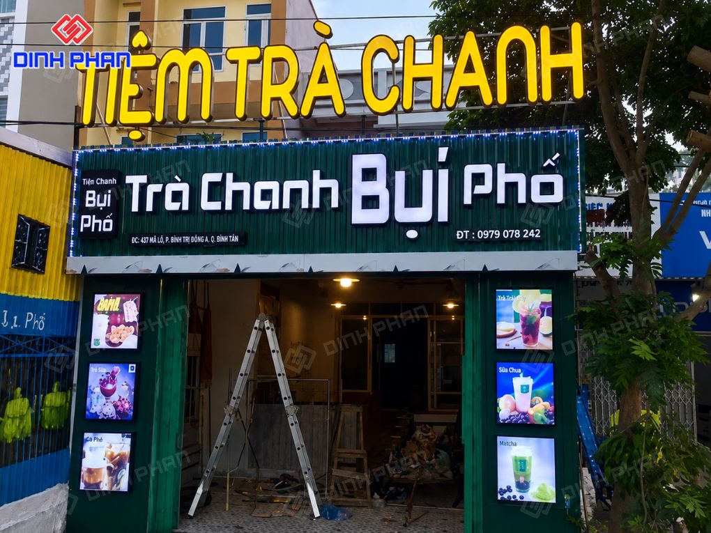 Bảng hiệu trà chanh