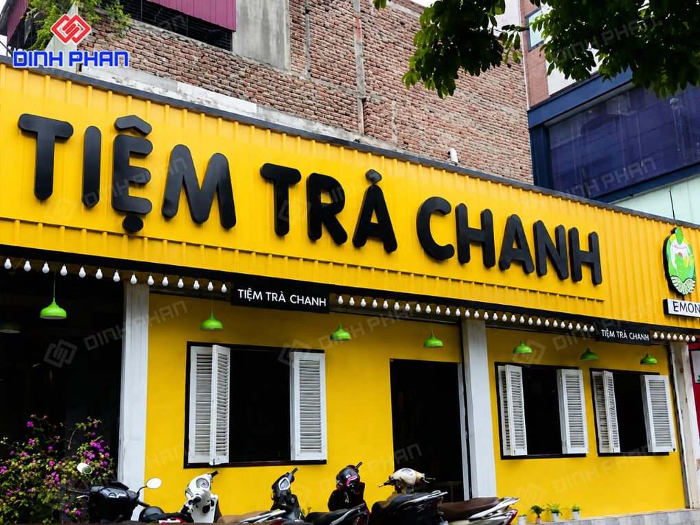 Bảng hiệu trà chanh