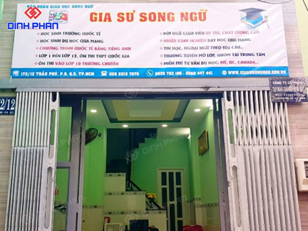 Bảng hiệu trung tâm dạy thêm