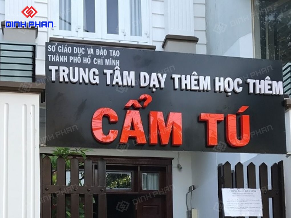 Bảng hiệu trung tâm dạy thêm