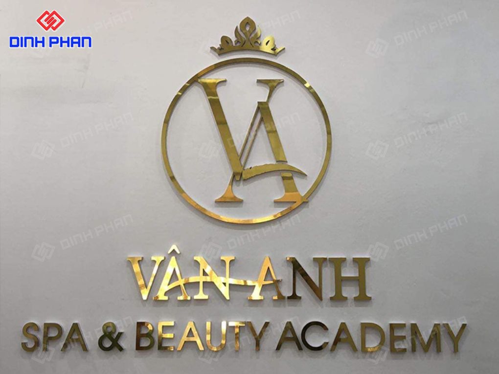 Chữ alu vàng gương