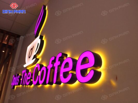 Chữ mica đèn led