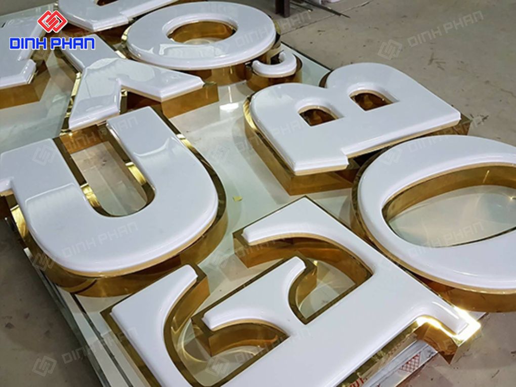 Gia công chữ hút nổi