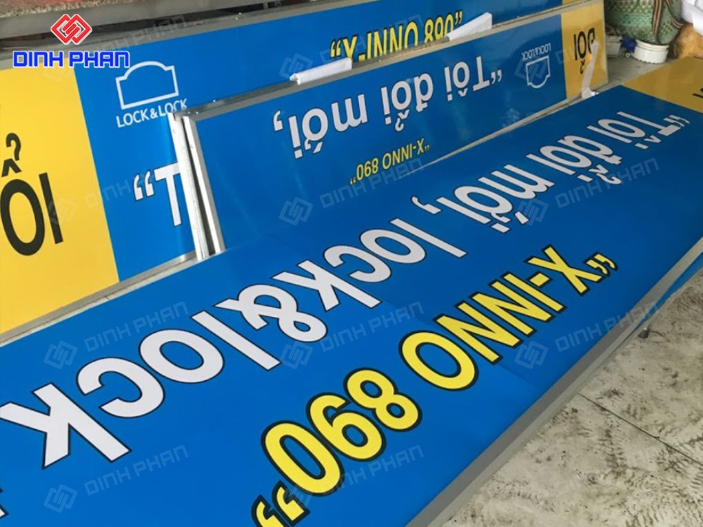 Làm bảng alu dán decal