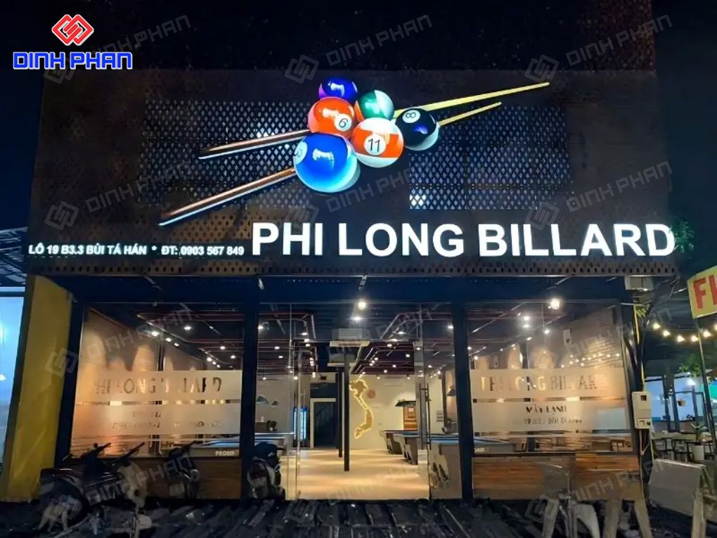 Làm bảng hiệu bida như thế nào để thu hút khách? Làm bảng hiệu bida