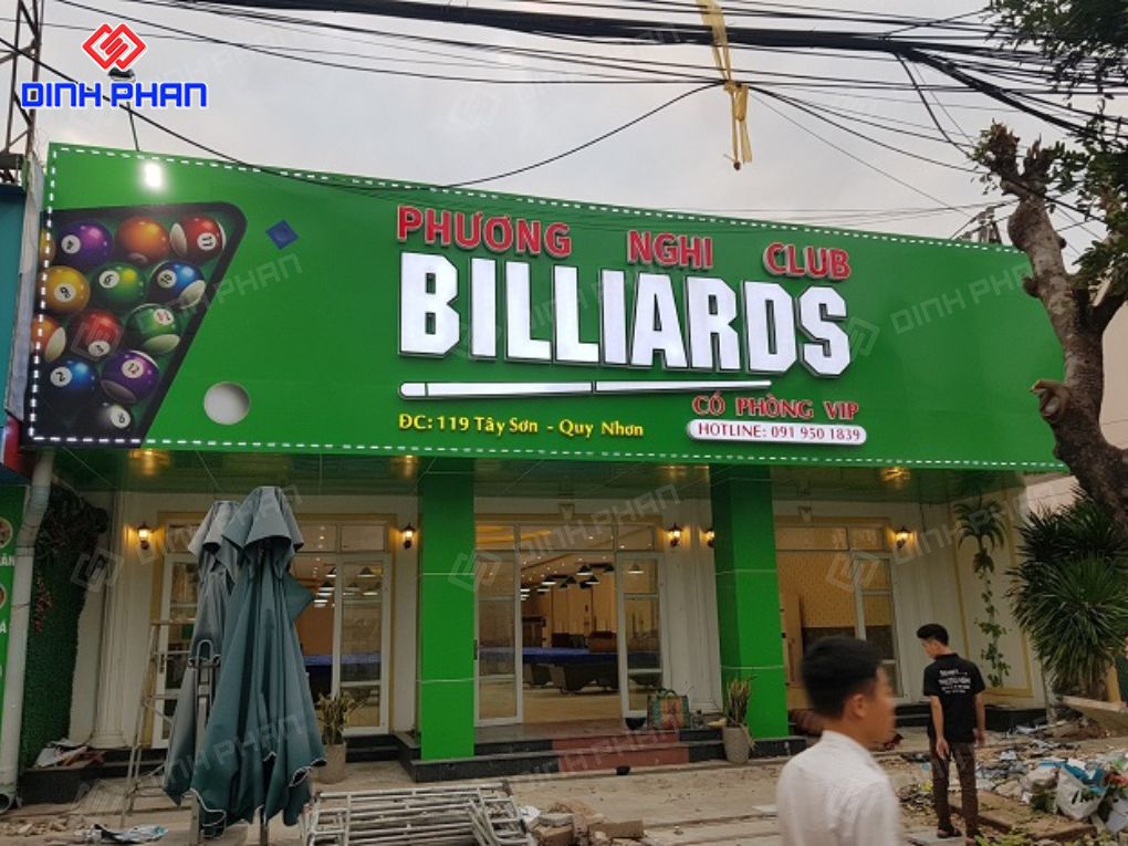 Làm bảng hiệu bida như thế nào để thu hút khách? Làm bảng hiệu bida