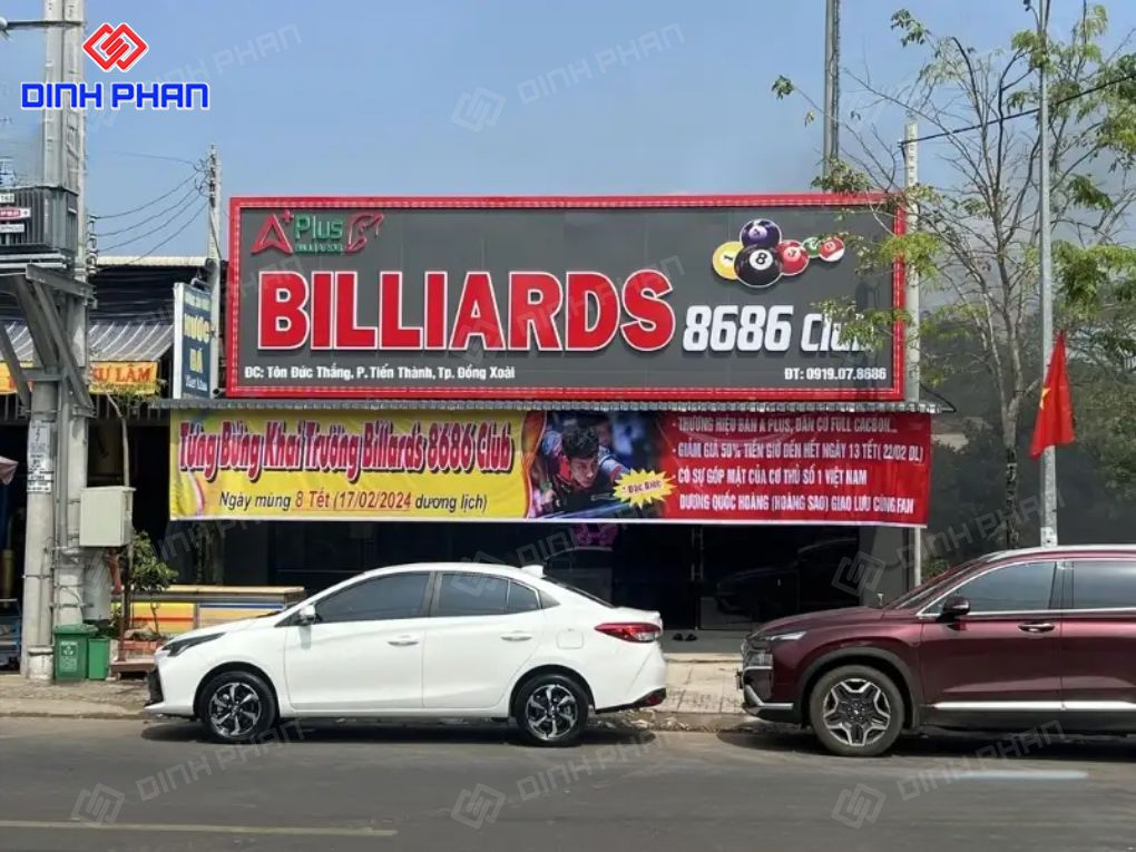 Làm bảng hiệu bida như thế nào để thu hút khách? Làm bảng hiệu bida