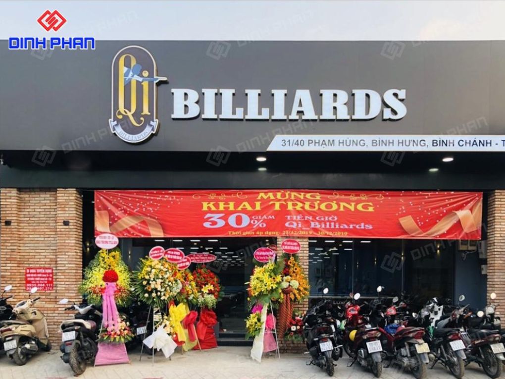Làm bảng hiệu bida như thế nào để thu hút khách? Làm bảng hiệu bida
