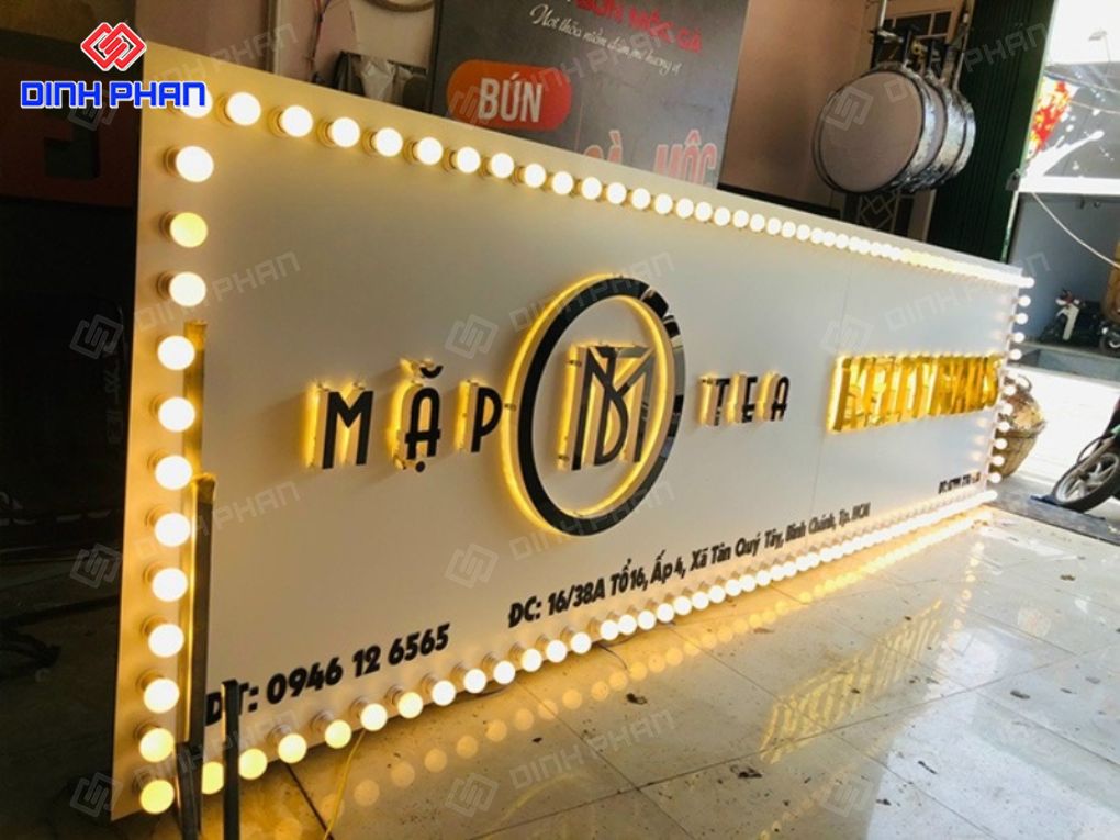 Làm bảng hiệu chữ nổi đèn LED