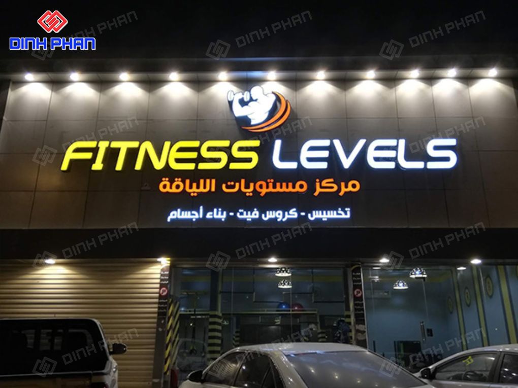 Làm bảng hiệu phòng gym
