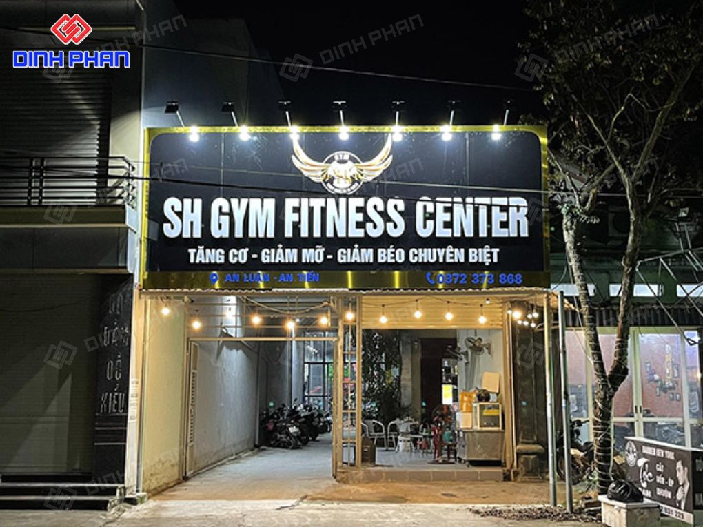 Làm bảng hiệu phòng gym