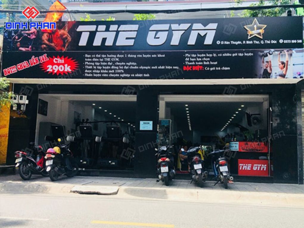 Làm bảng hiệu phòng gym