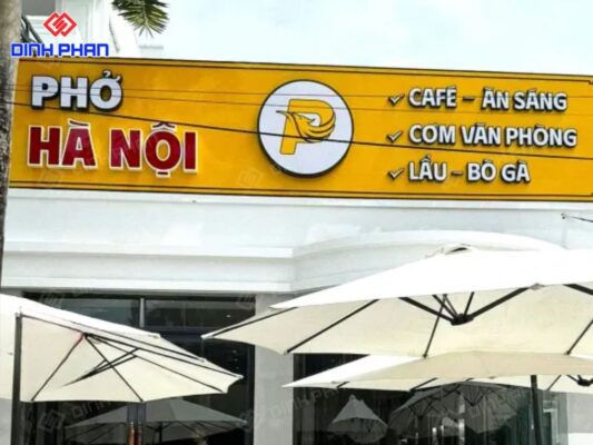 Làm bảng hiệu quán phở