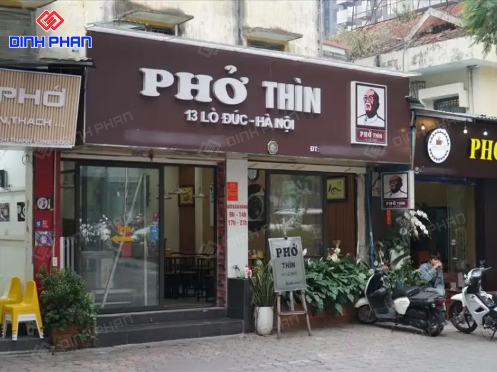 Làm bảng hiệu quán phở