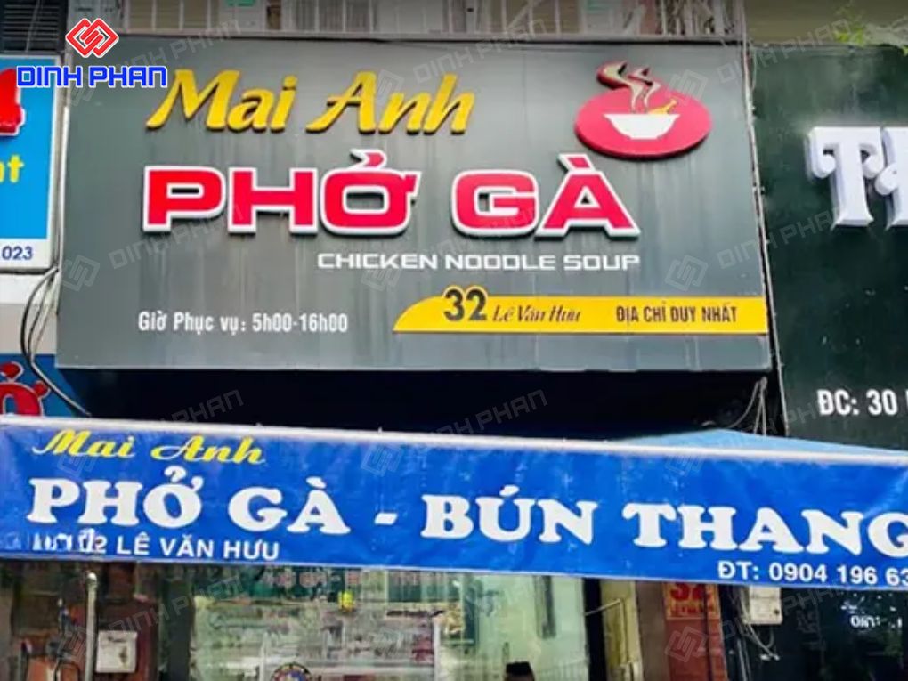 Làm bảng hiệu quán phở