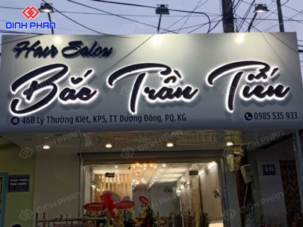 Thiết kế làm bảng hiệu tiệm tóc hiện đại lam bang hieu tiem toc 3