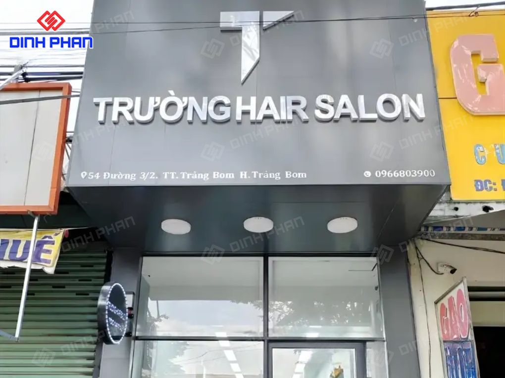 Thiết kế làm bảng hiệu tiệm tóc hiện đại Làm bảng hiệu tiệm tóc