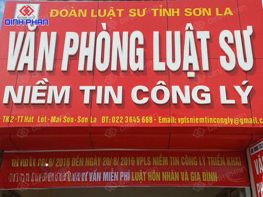 Làm bảng hiệu văn phòng luật sư