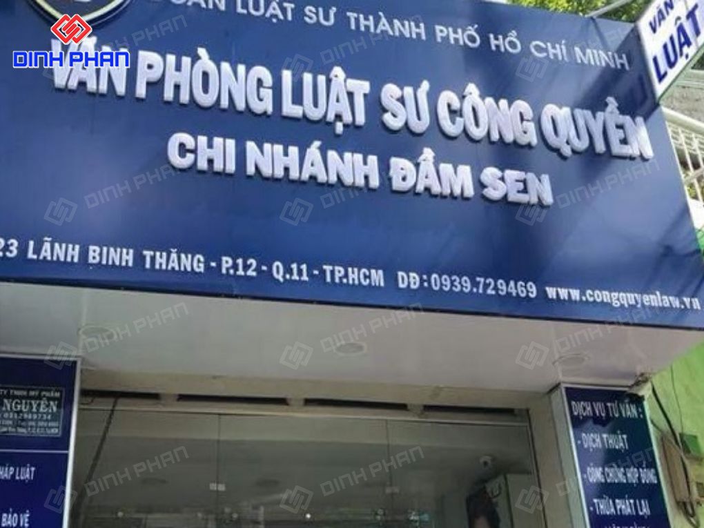 Làm bảng hiệu văn phòng luật sư