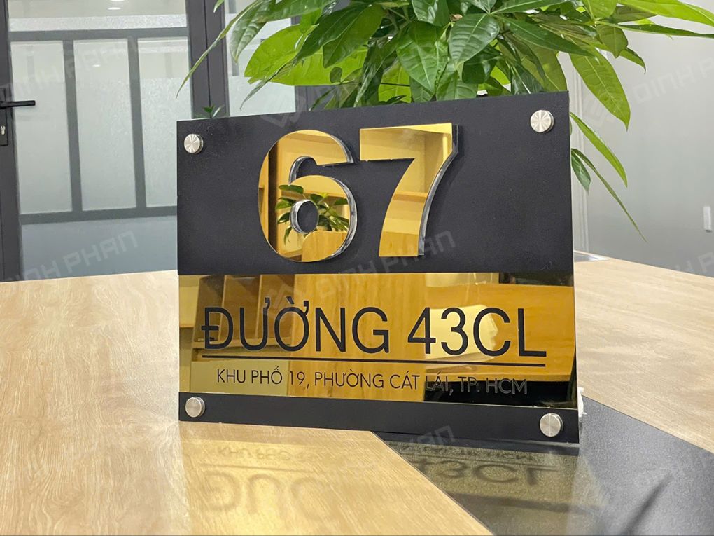 Làm biển số nhà