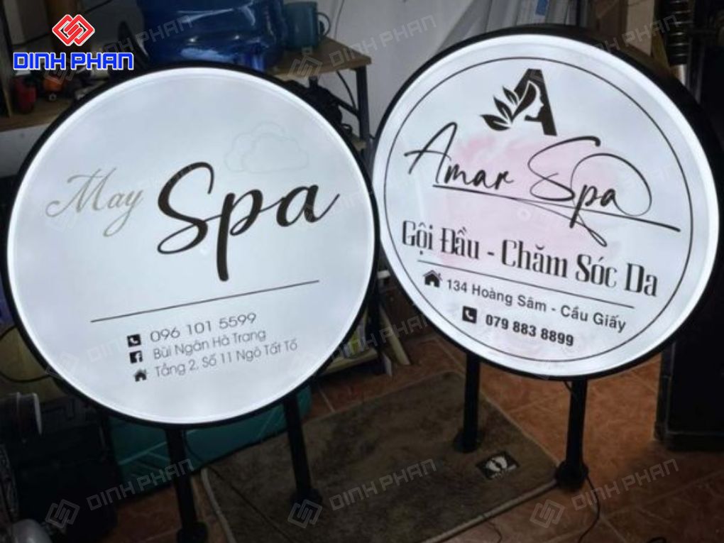 Làm biển vẫy hộp đèn