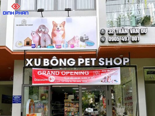 Làm bảng hiệu pet shop