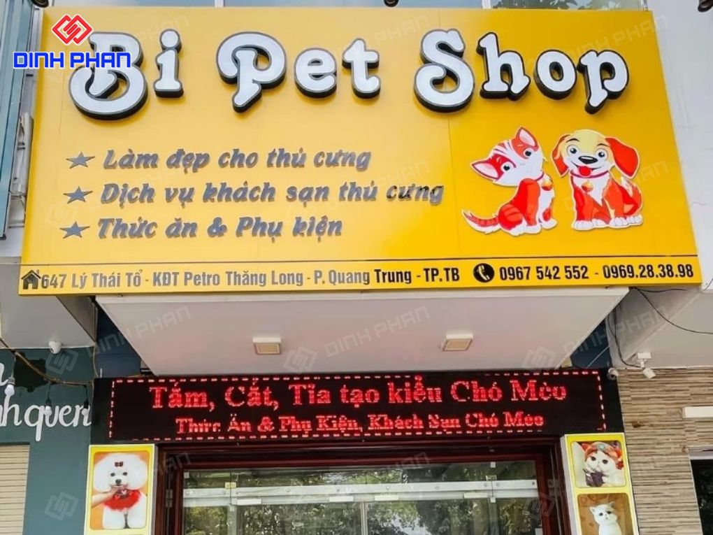 Làm bảng hiệu pet shop