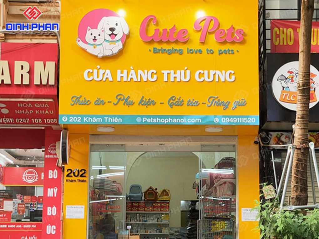Làm bảng hiệu pet shop