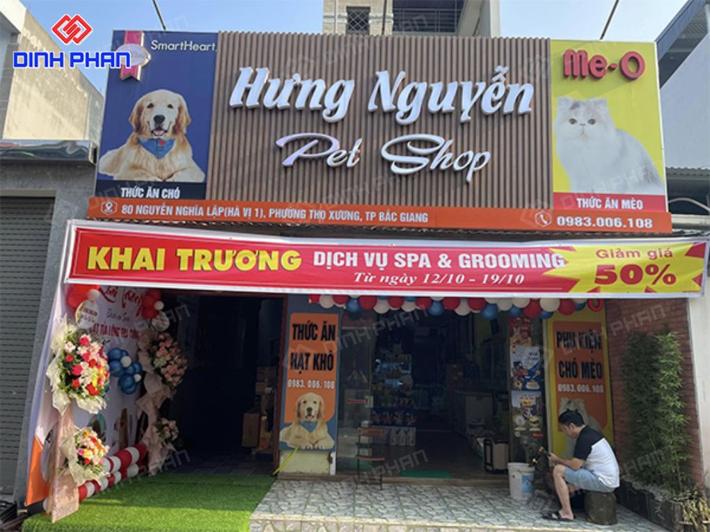Làm bảng hiệu pet shop