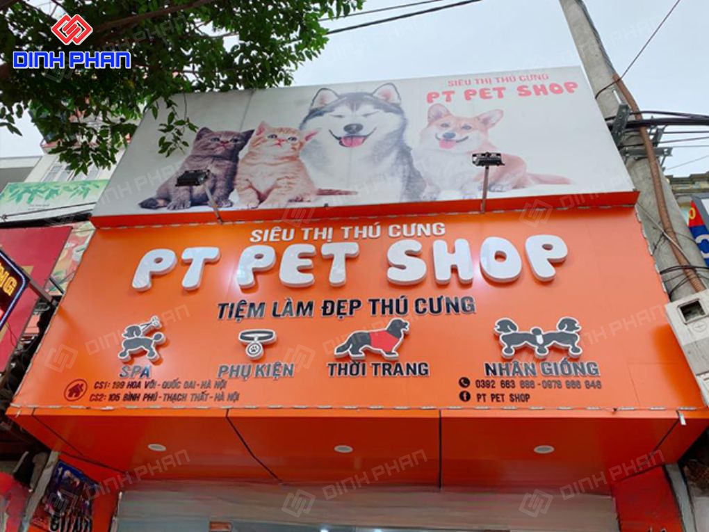 Làm bảng hiệu pet shop