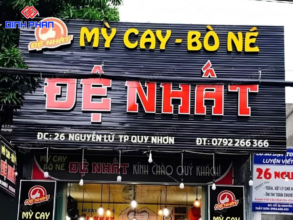 50+ mẫu bảng hiệu quán mì cay đẹp, thu hút Bảng hiệu quán mì cay