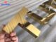 Chữ inox gương vàng sáng mặt đẹp hiện đại