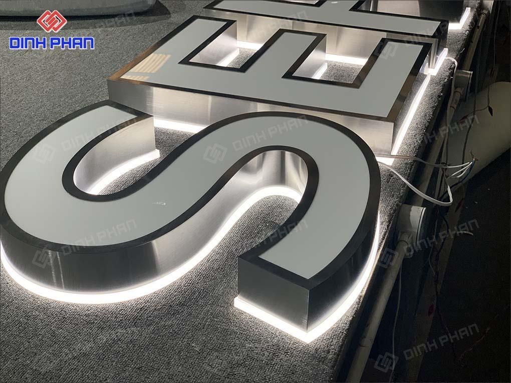 Chữ inox trắng
