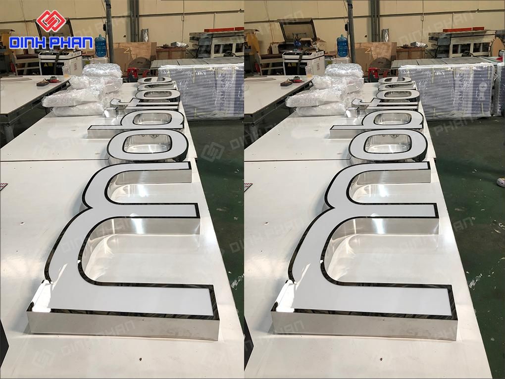 Chữ inox trắng
