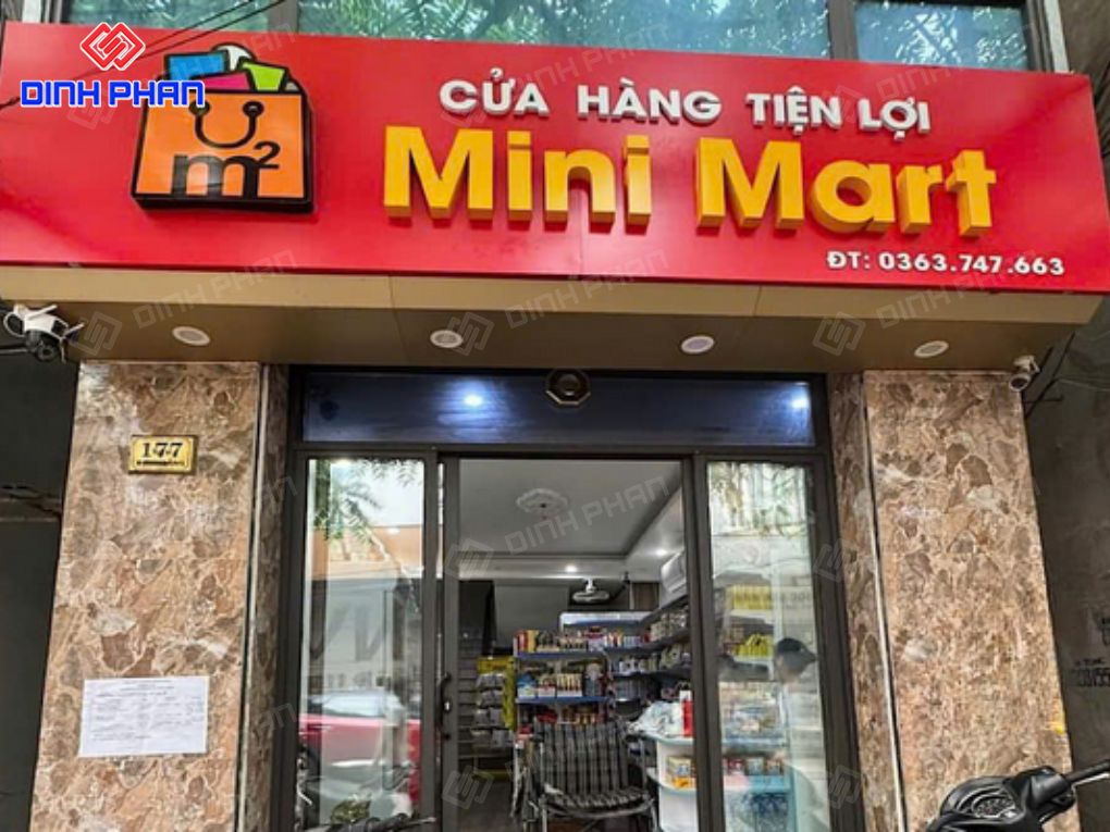 Làm bảng hiệu cửa hàng đẹp, thi công trọn gói Làm bảng hiệu cửa hàng