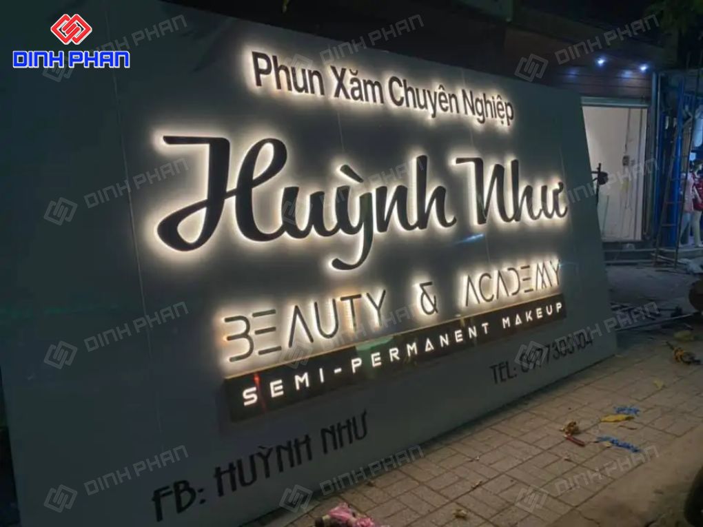 Kinh nghiệm làm bảng hiệu đèn led đẹp Làm bảng hiệu đèn led