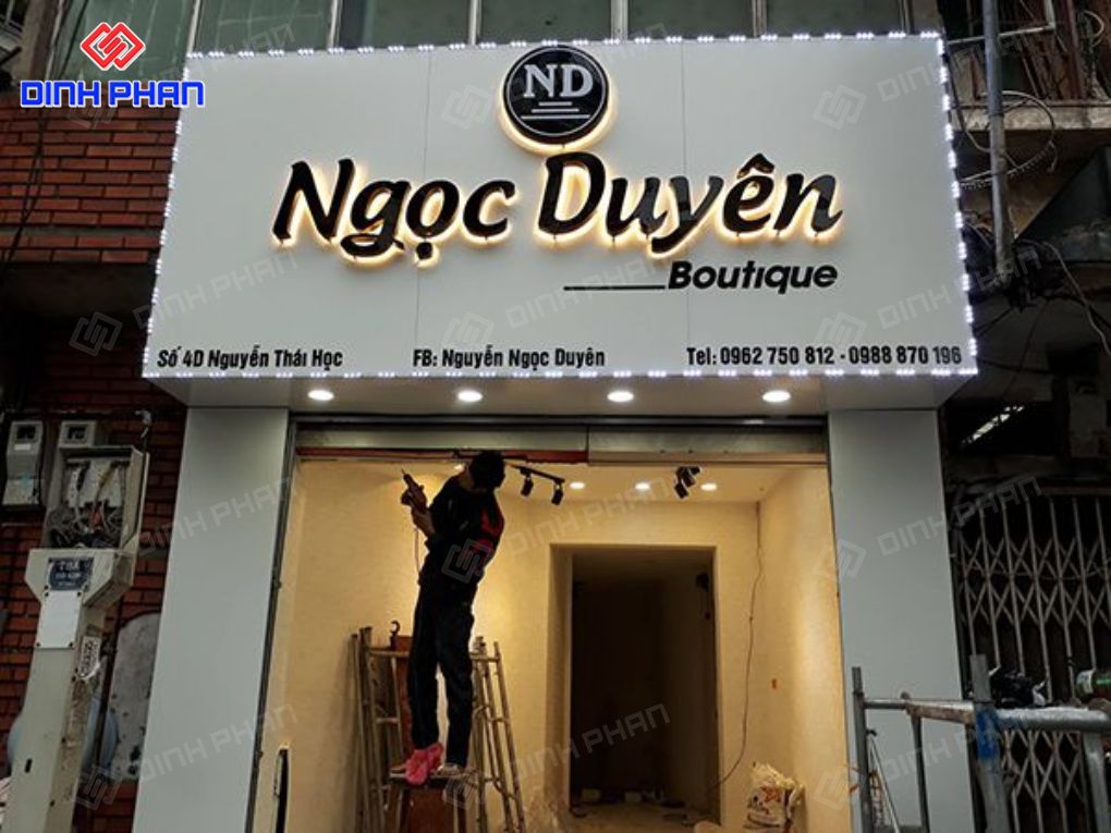 Kinh nghiệm làm bảng hiệu đèn led đẹp Làm bảng hiệu đèn led