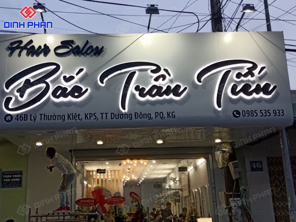 Kinh nghiệm làm bảng hiệu đèn led đẹp Làm bảng hiệu đèn led
