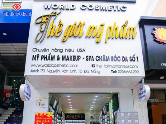 Làm bảng hiệu mỹ phẩm