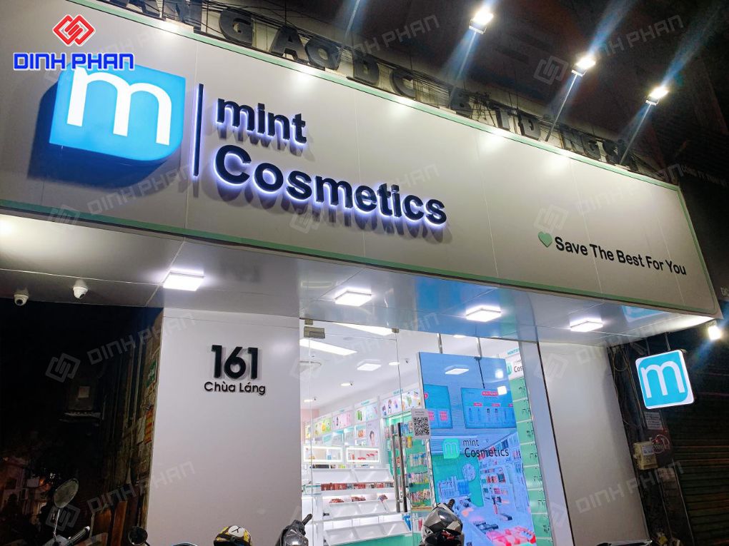 Làm bảng hiệu mỹ phẩm BMT đẹp, giá rẻ Làm bảng hiệu mỹ phẩm