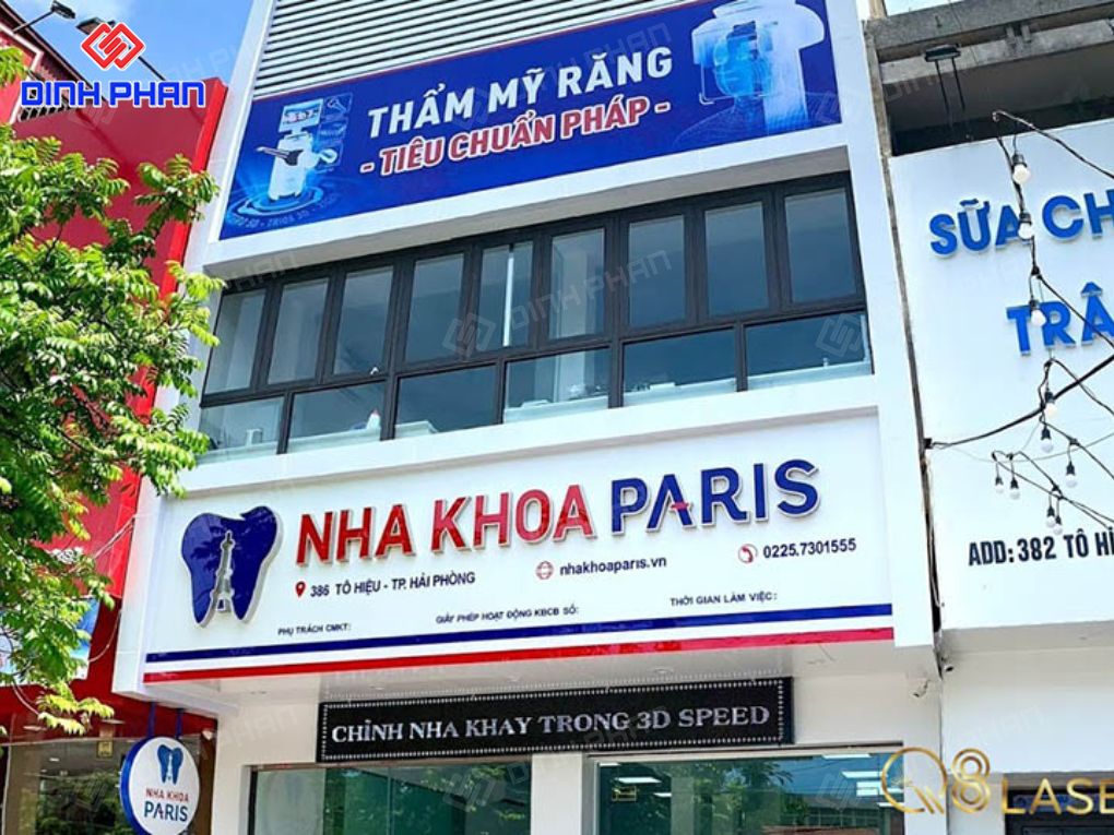 Đơn vị làm bảng hiệu nha khoa uy tín, chất lượng cao Làm bảng hiệu nha khoa