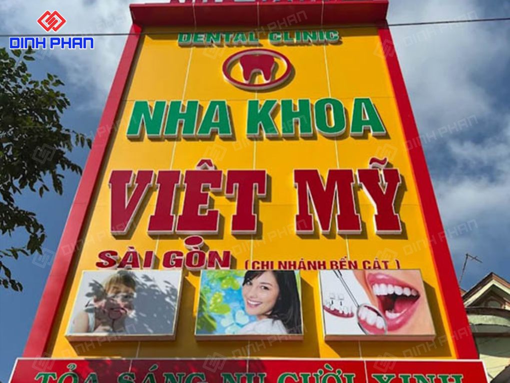 Đơn vị làm bảng hiệu nha khoa uy tín, chất lượng cao Làm bảng hiệu nha khoa