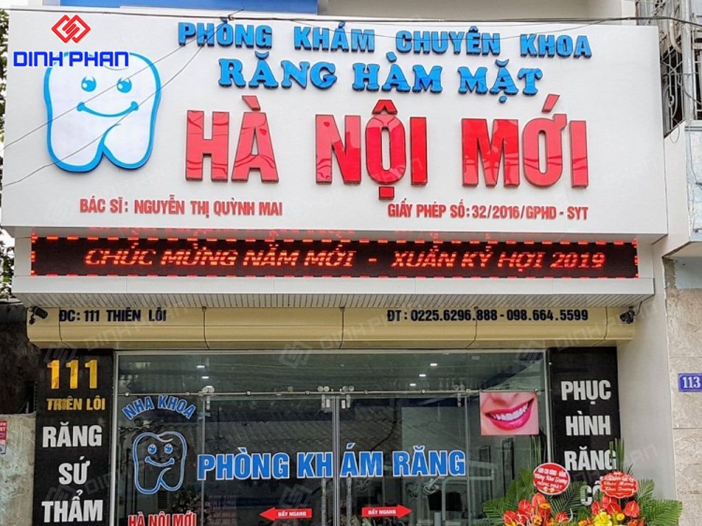 Đơn vị làm bảng hiệu nha khoa uy tín, chất lượng cao Làm bảng hiệu nha khoa
