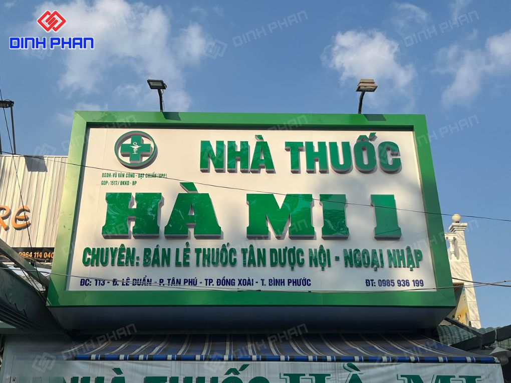 Làm bảng hiệu nhà thuốc BMT chuyên nghiệp, giá tốt Làm bảng hiệu nhà thuốc