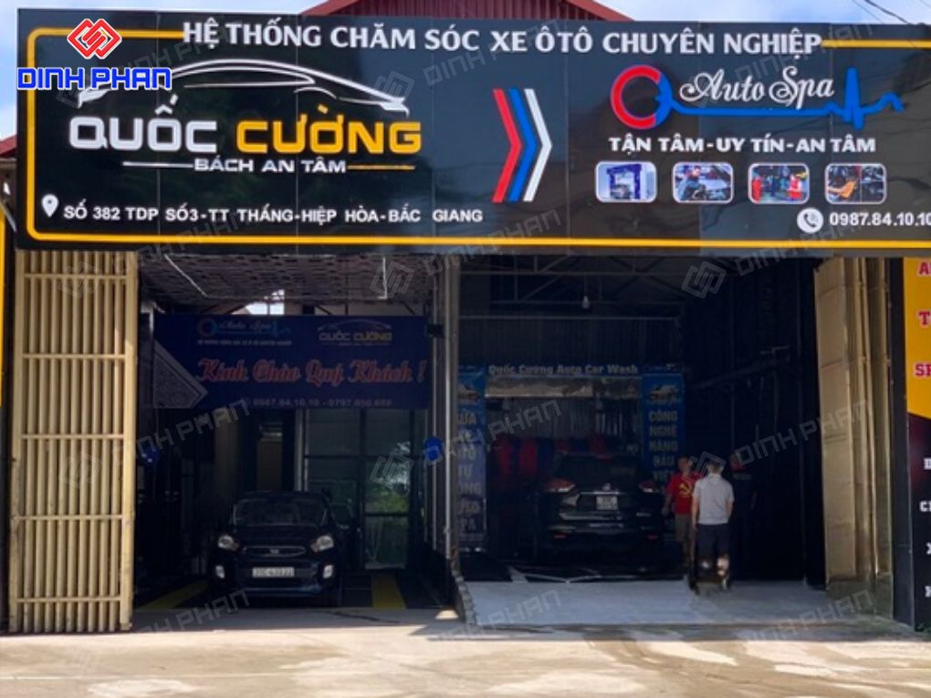 Làm bảng hiệu sửa xe
