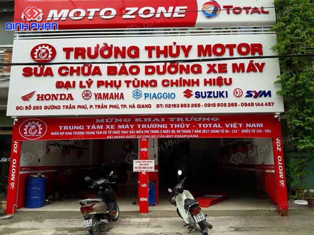 Làm bảng hiệu sửa xe