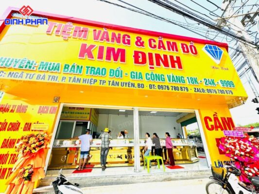 Làm bảng hiệu tiệm vàng