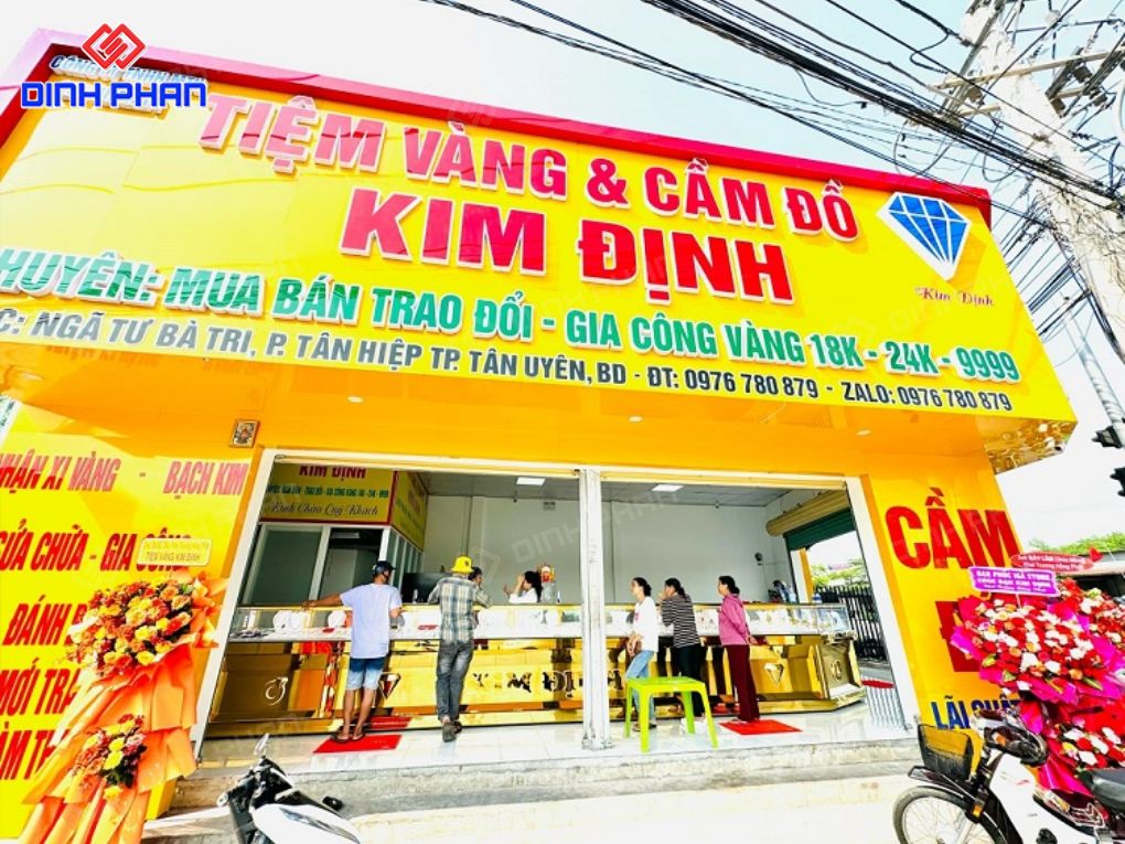 Làm bảng hiệu tiệm vàng trọn gói theo yêu cầu Làm bảng hiệu tiệm vàng
